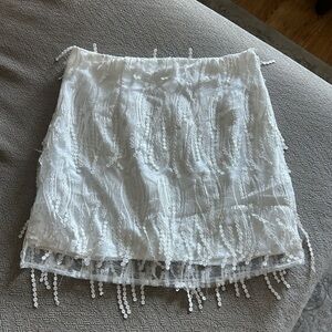 Lulus Skirt with Fringe